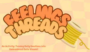 "Feelings Threads" written in a fun, bubbly font next to a stylised image of some thread.