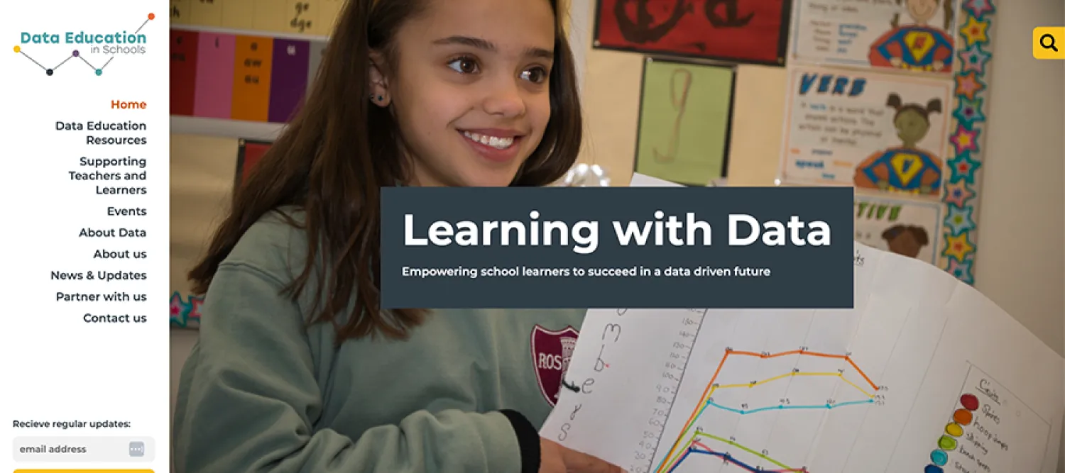 Data Education in Schools website